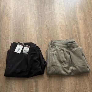 Men's Black Dress Pants - Travel smart round tree and yorke